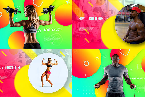 运动健身俱乐部促销广告视频AE模板