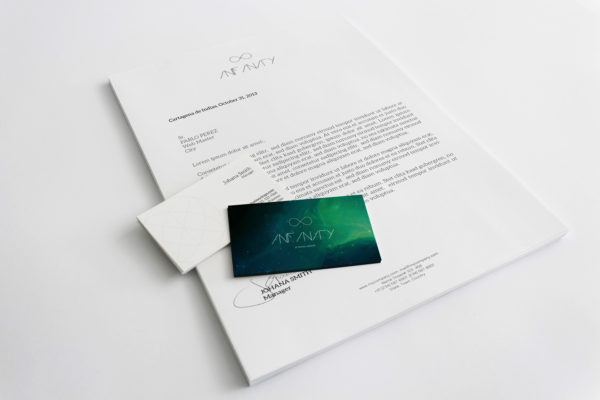 A4名片样机模型 A4 Letterhead and Business Cards Mockup