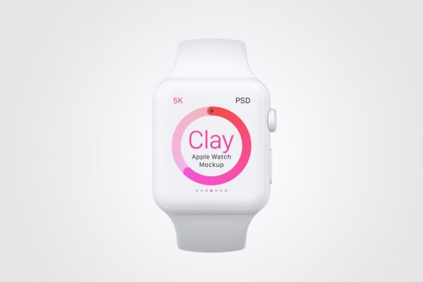 智能手表样机下载 Clay Apple Watch Mockup 04