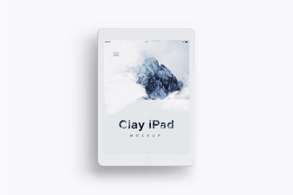 ipad平板样机素材 Clay iPad 9.7 Mockup 03