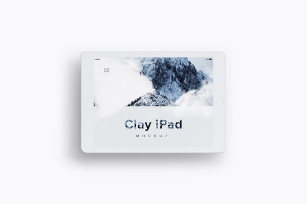 平板电脑样机 Clay iPad 9.7 Mockup 04