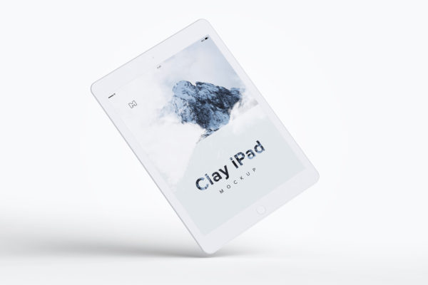 ipad样机素材 Clay iPad 9.7 Mockup 06