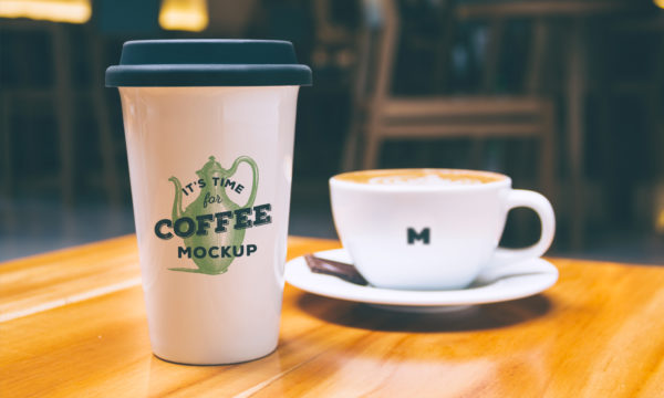 咖啡杯和杯子样机 Coffee Mug and Cup Mockup