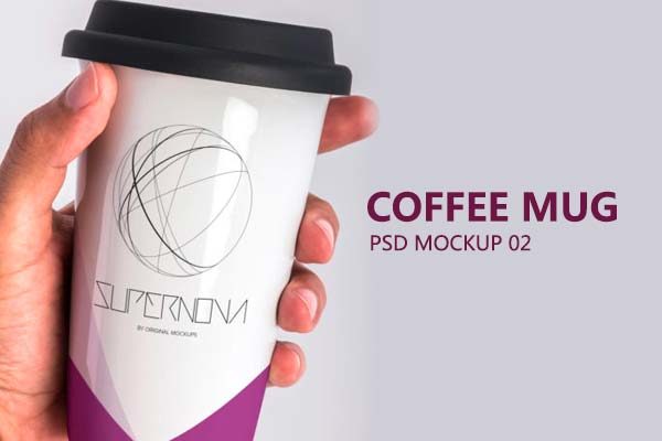 咖啡杯PSD模型 Coffee Mug PSD Mockup 02