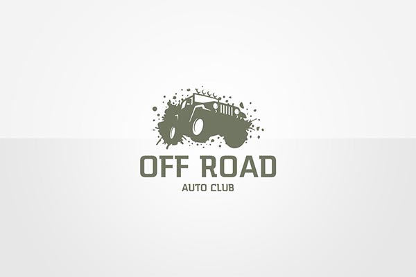 高品质的jeep牧马人吉姆尼越野车标识创意标志设计logo设计模板