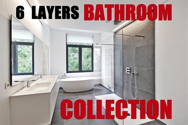 高品质的房地产样板间浴室盥洗室卫生间厕所专业摄影师拍摄照片集合