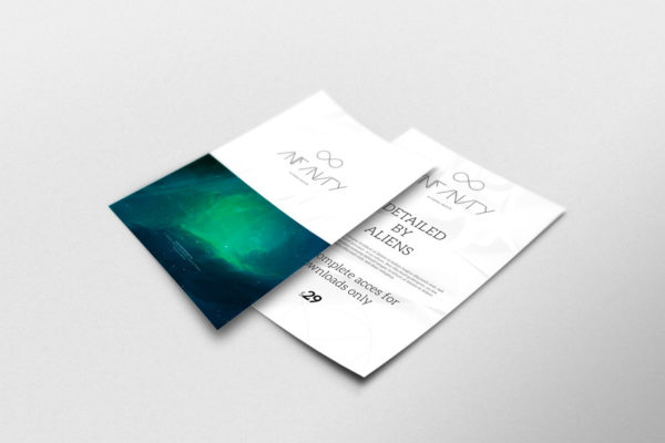 透视角度样机素材 Flyer Mockup 2