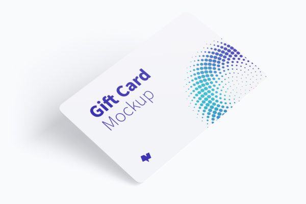 礼品卡样机设计素材 Gift Card Mockup 01