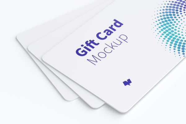 礼品卡设计样机 Gift Card Mockup 08