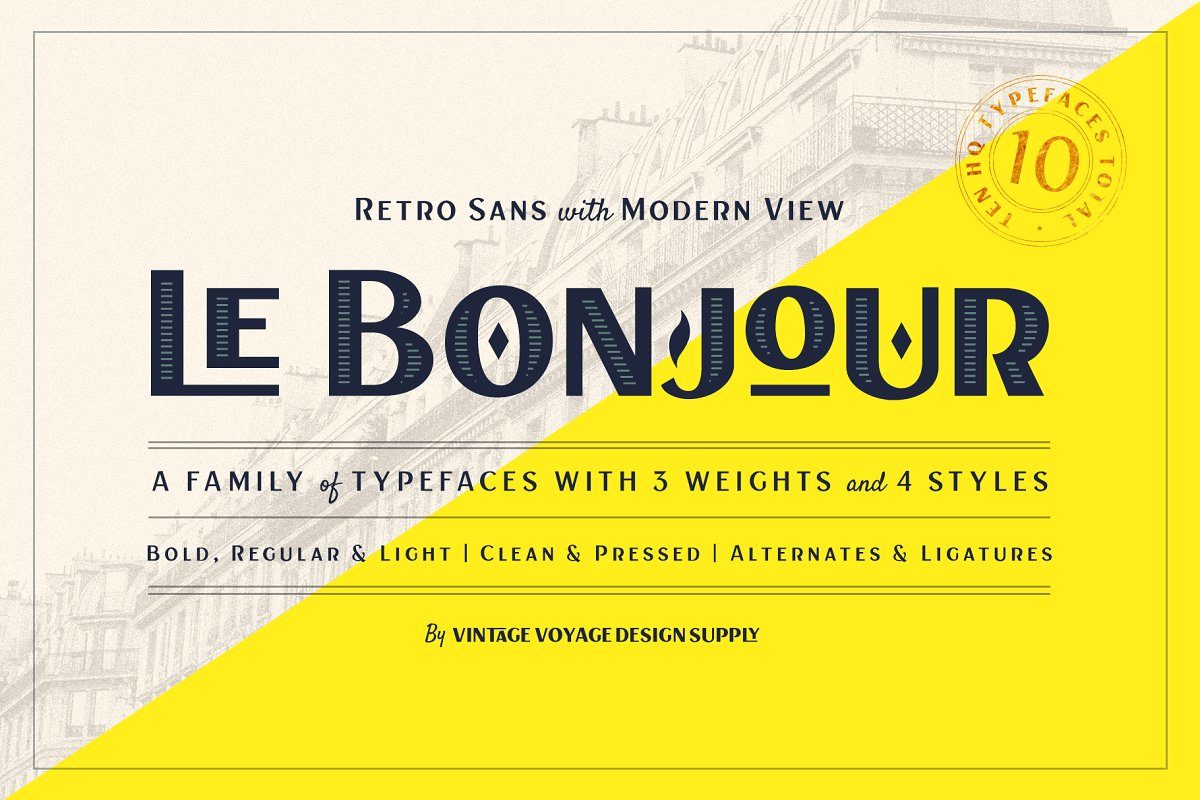 Fonts | 法国中世纪经典复古大胆优雅衬线字体系列