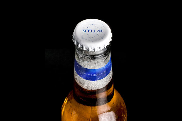 啤酒瓶盖样机 Beer Bottle Cap Mockup 01