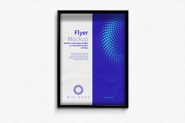 框架海报样机素材 Flyer – Poster Frame Mockups