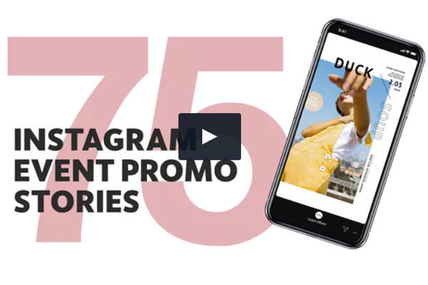 75个时尚现代的Instagram社交媒体故事视频AE模板