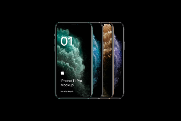 2019全新苹果 iPhone 11 Pro 手机样机素材下载[PSD]