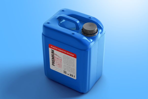 塑料油桶包装设计样机下载[PSD]