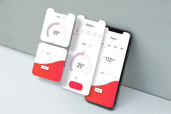 时尚高端简约好用的手机应用程序APP UI样机展示模型mockups