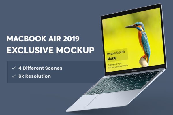 Macbook Air 苹果电脑样机素材下载[PSD]