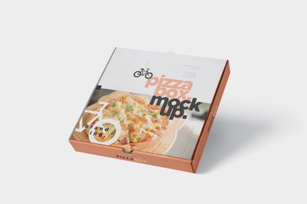 包装设计披萨盒样机-杂货店版