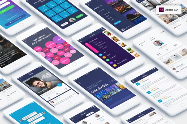 Mountify Mobile UI Kit for ADOBE XD