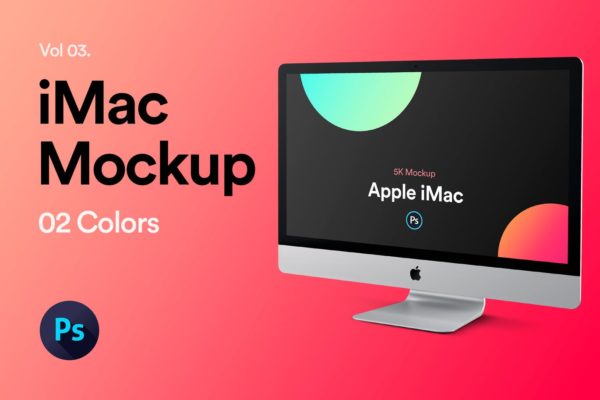 iMac 2019 高品质样机素材下载[PSD]