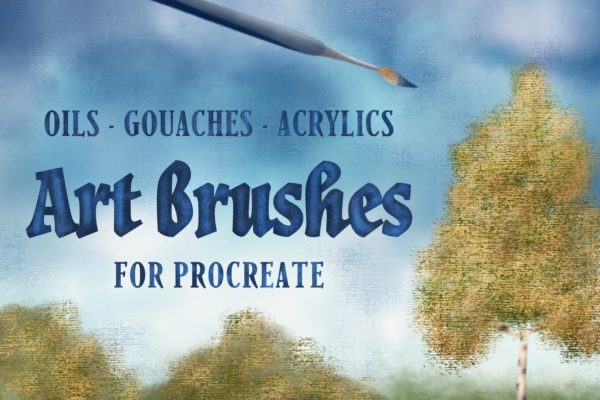 梦幻油画一般的Procreate专用笔刷下载[brushset]
