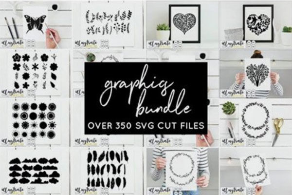 350+装饰图案图片SVG剪贴图片素材大合集