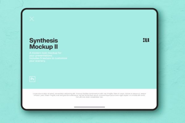 Synthesis 平板样机素材下载[PSD]