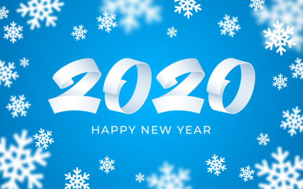 2020新年3d抽象冬季素材