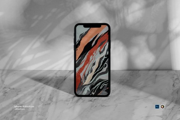 Mockups | 2019年逼真4K定制智能对象苹果手机iPhone 11样机