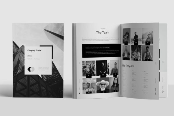 时尚高端简约项目提案画册宣传册品牌手册房地产楼书杂志书籍装帧设计模板（indd）-3
