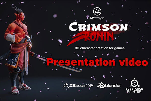 Blender Crimson Ronin PBR游戏角色创建教程