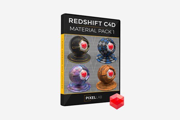C4D Redshift 渲染材料预设 Pack 1
