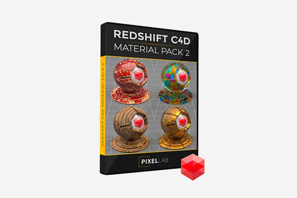 C4D Redshift 渲染材料预设 Pack 2