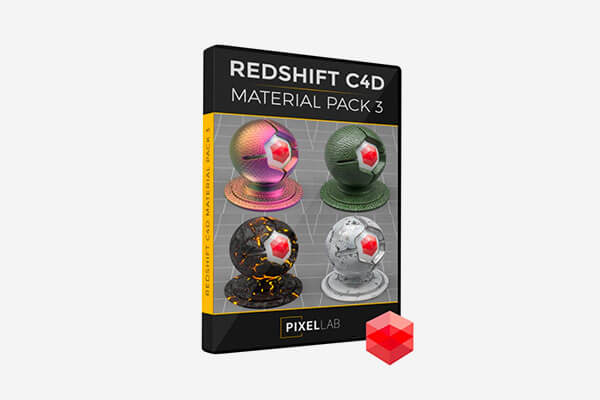 C4D Redshift 渲染材料预设 Pack 3