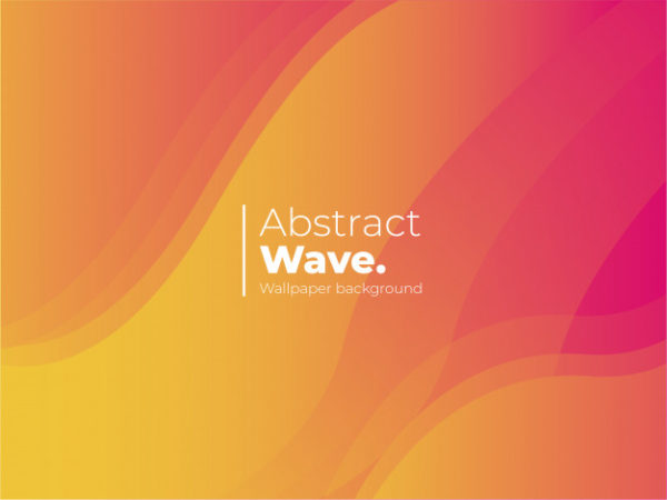 抽象五彩波纹背景 Abstract wave background with colorful shapes Vector