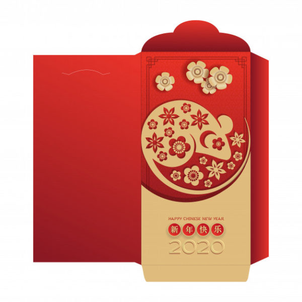 喜庆中式新年红包设计素材