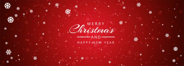 圣诞节元素背景 Christmas website banner with decorations snowflakes Vector