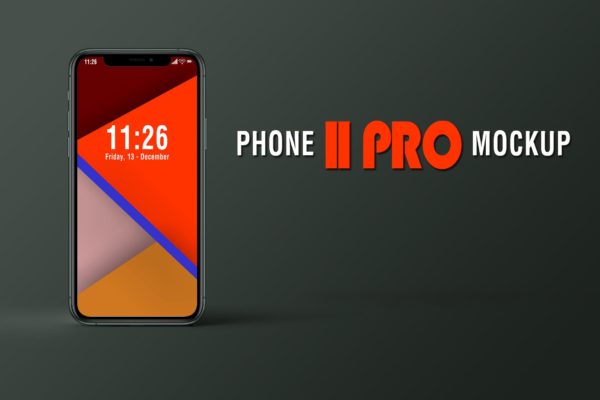 iPhone X 11 PRO 多角度酷手机样机素材下载[PSD]