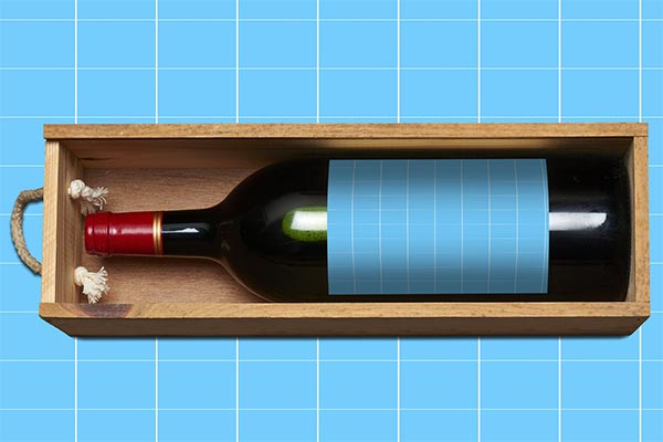 高品质的简约红酒酒瓶包装设计VI样机展示模型mockups