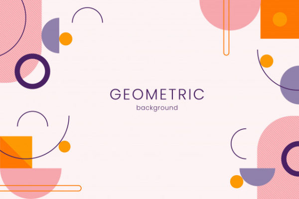 抽象几何科技背景 Geometric background Vector
