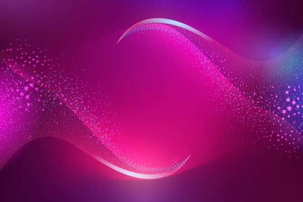 抽象粒子渐变背景 Gradient violet glowing particles background Vector