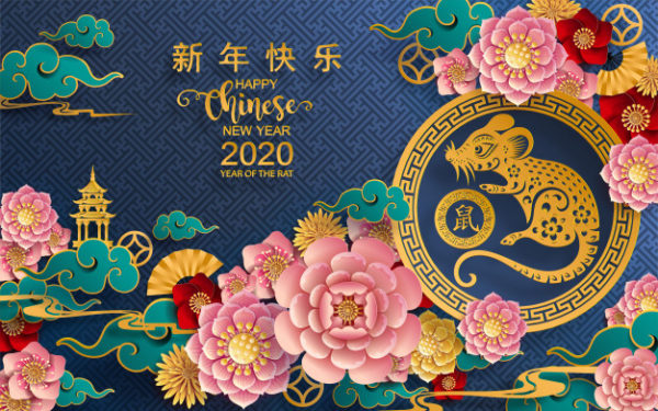 传统中国风剪纸新年设计素材