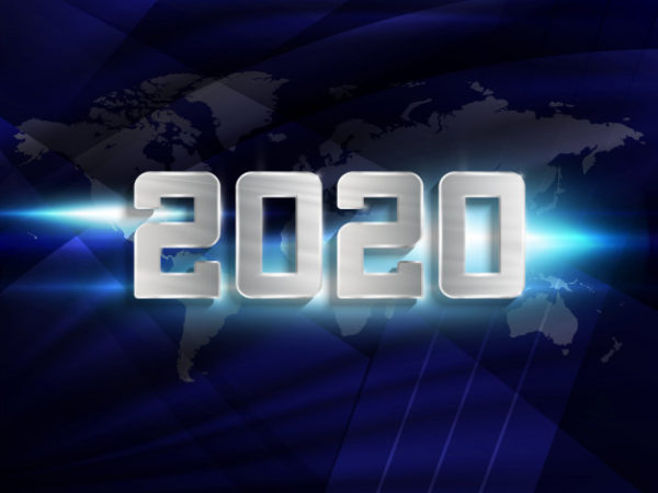 科幻2020新年字体图形