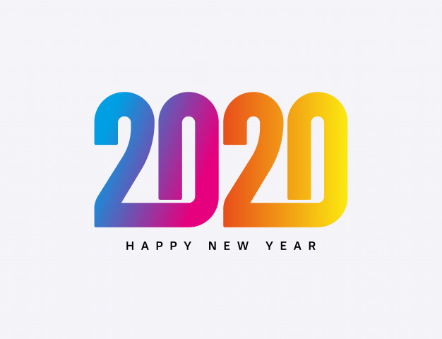创意2020新年字体
