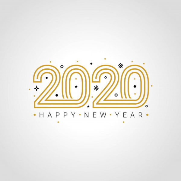 2020新年字体元素
