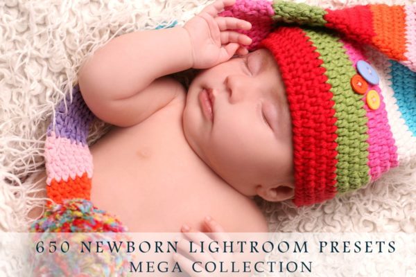 650个新生婴儿宝宝照片调色LR预设套装