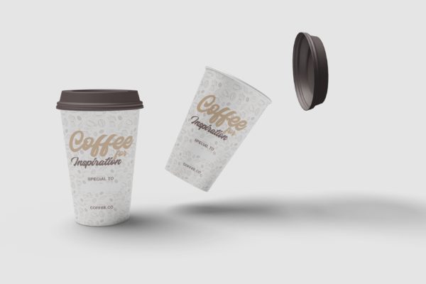 咖啡杯设计样机素材下载[PSD]