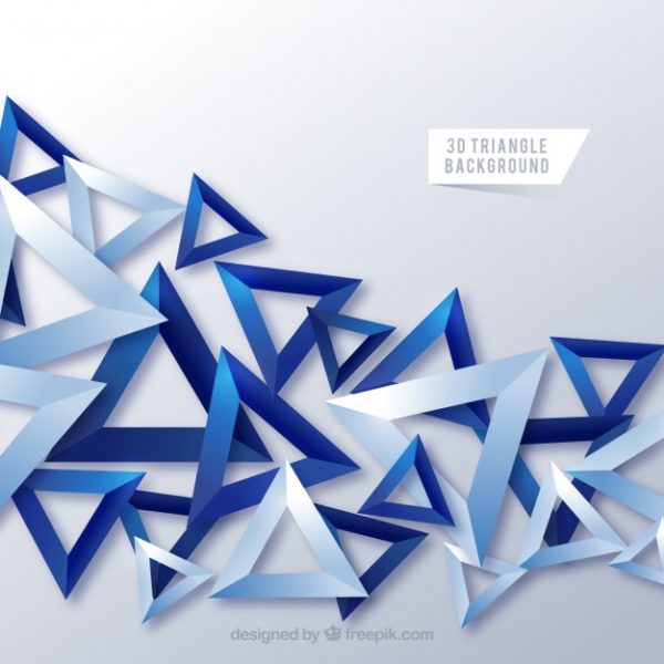 抽象3D三角形设计科技背景