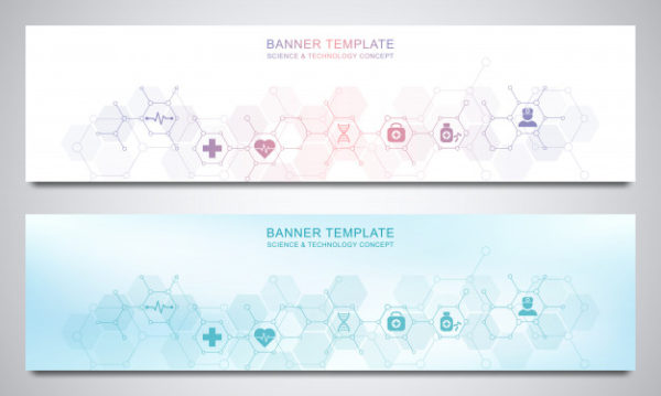 健康医疗横幅设计模板