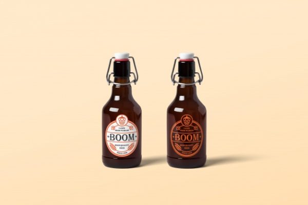 优质高端啤酒瓶样机展示模型 Beer bottle mockup | Premium PSD File